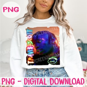 Travis Scott T-Shirt PNG Design, Instant Download, Digital Download PNG
