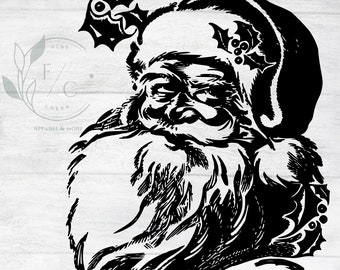 Santa Claus PNG: Christmas Sublimation Image (Digital Download)