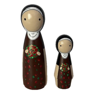 Muñeca de clavija Santa Teresa de Lisieux