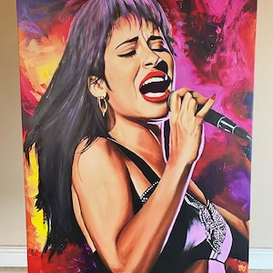 Selena Quintanilla Pérez Latina Singer Wall Art Canvas Print