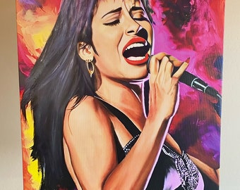 Selena Quintanilla Pérez Latina Singer Wall Art Canvas Print