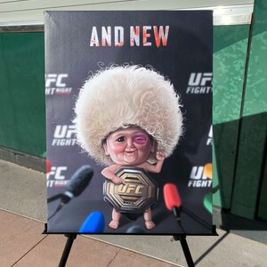 Hasbulla Mini Khabib Hasbullah Magomedov UFC Champ Canvas Print Wall ...
