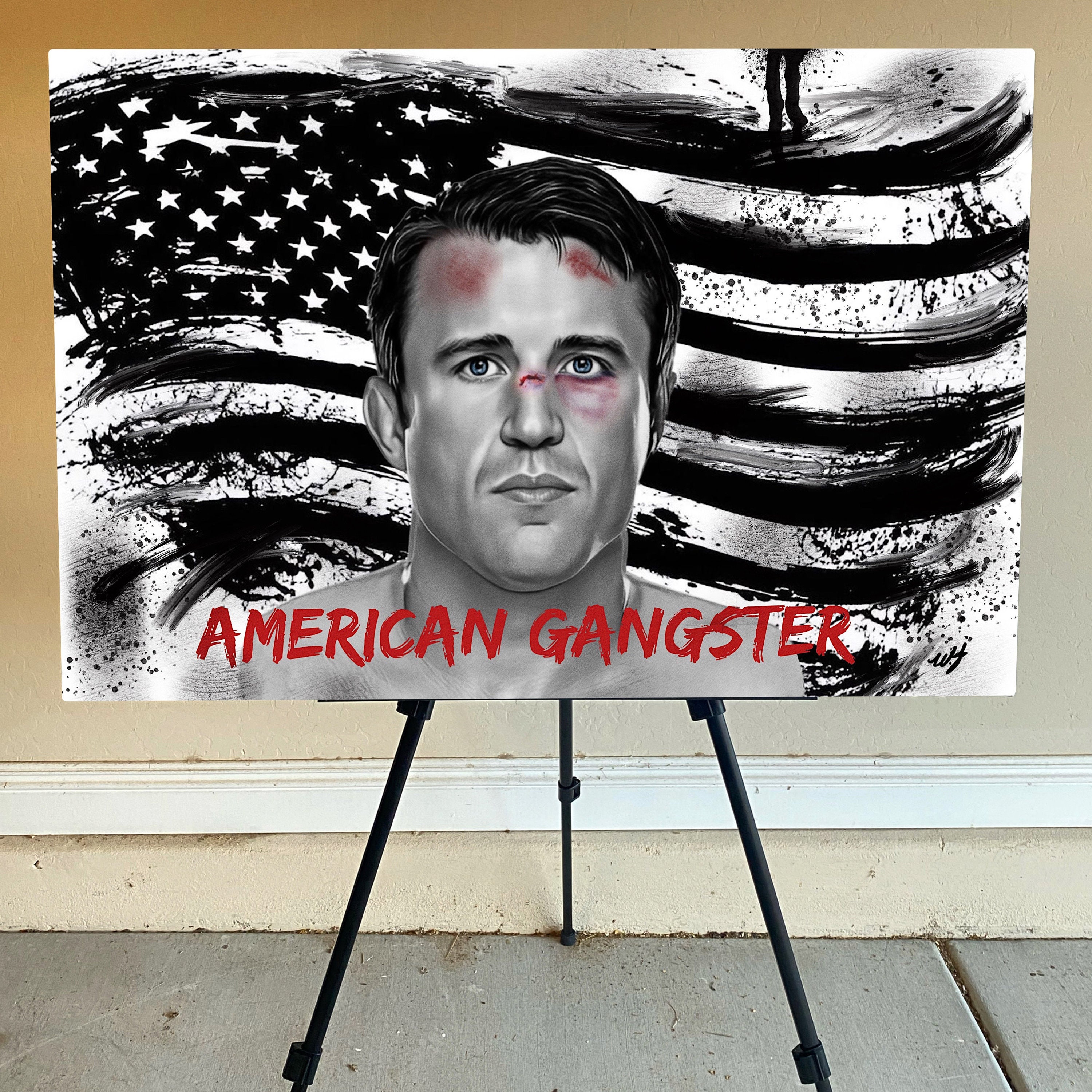 Chael Sonnen American Gangster UFC Fighter Canvas Wall Art