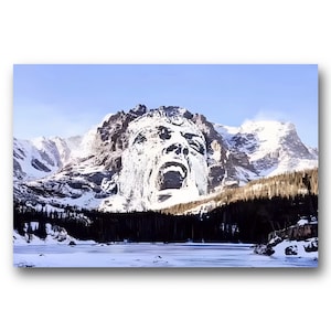 Arte de pared en lienzo de la película Rocky Mountains Cliff Hanger Landscape Rocky