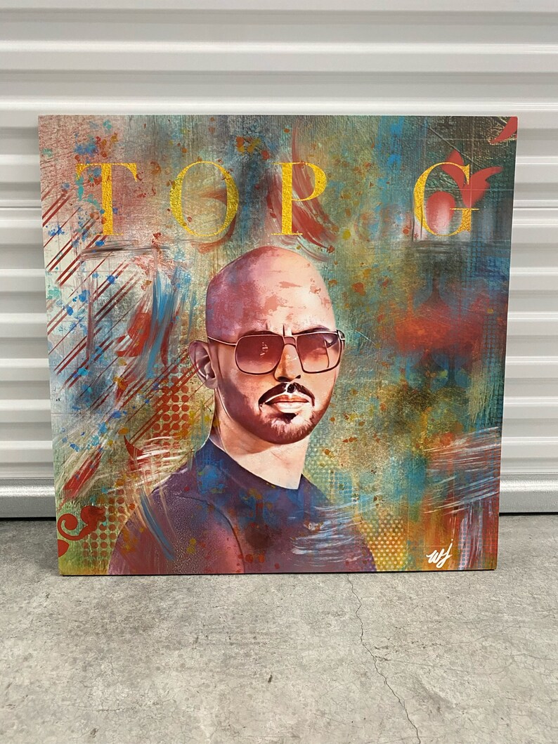 Andrew tate tog g custom artwork canvas print etsy