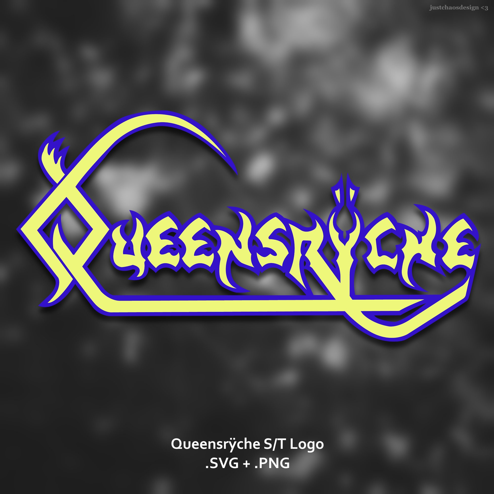 Queensrÿche S/T Logo .SVG .PNG - Etsy