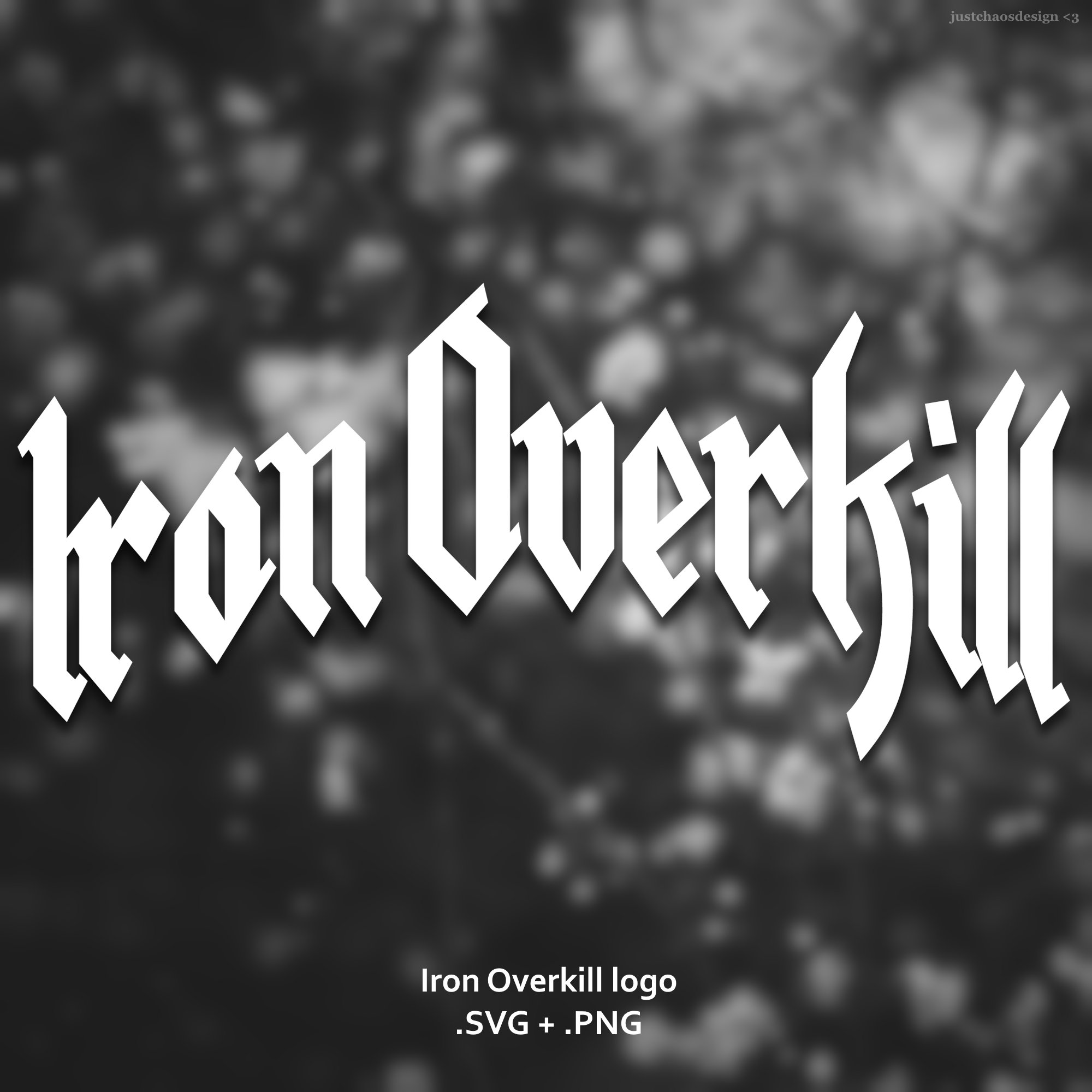 Iron Overkill Logo .SVG .PNG - Etsy