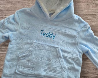 Personalised Oversized Baby/ Toddler Hoodie, Baby Oodie, Snoodie