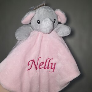 Personalised Baby Comforter:Elephant, Teddy, Puppy, Embroidered Super Soft Newborn Gift image 5