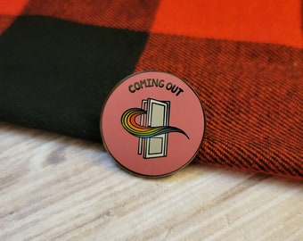Broche de esmalte Coming Out - Sapphic Scouts - Insignias de mérito queer