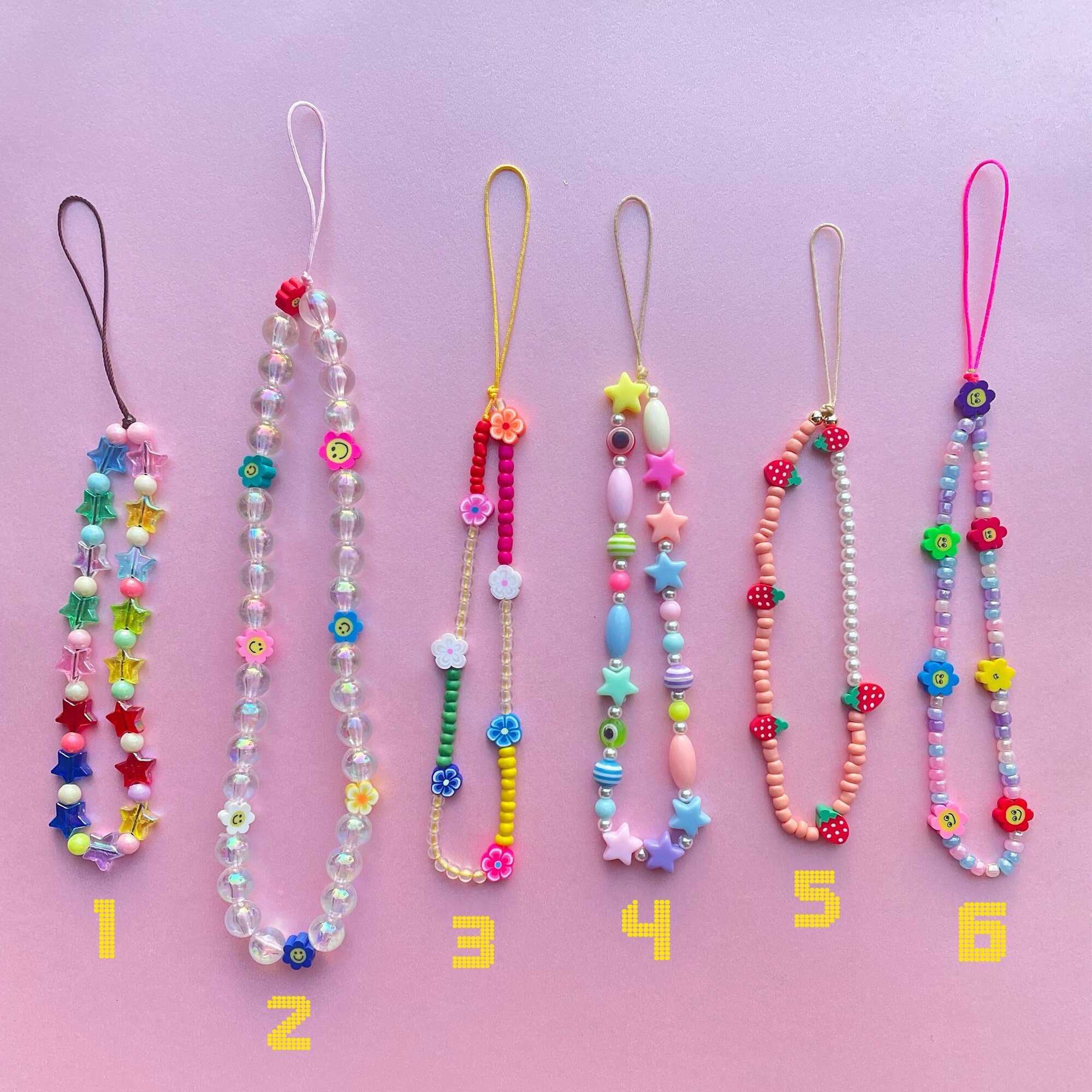 Beaded Phone Strap - Love – Keebos