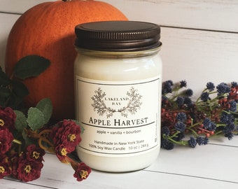 Apple Harvest Soy Wax Candle 10 oz.