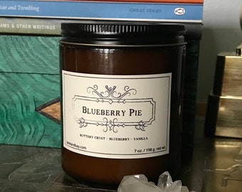 Blueberry Pie ~ Soy Candle 7 oz. net wt. Buttery crust ~ blueberries ~ vanilla