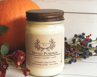 Spiced Pumpkin Soy Candle - 10 oz. net wt.