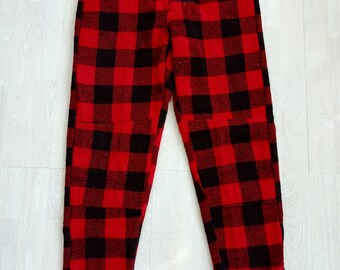 Vintage 80' Hunting Wool Pants Red 