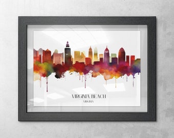 Virginia Beach Print Virginia Beach Art Virginia Painting Virginia Print