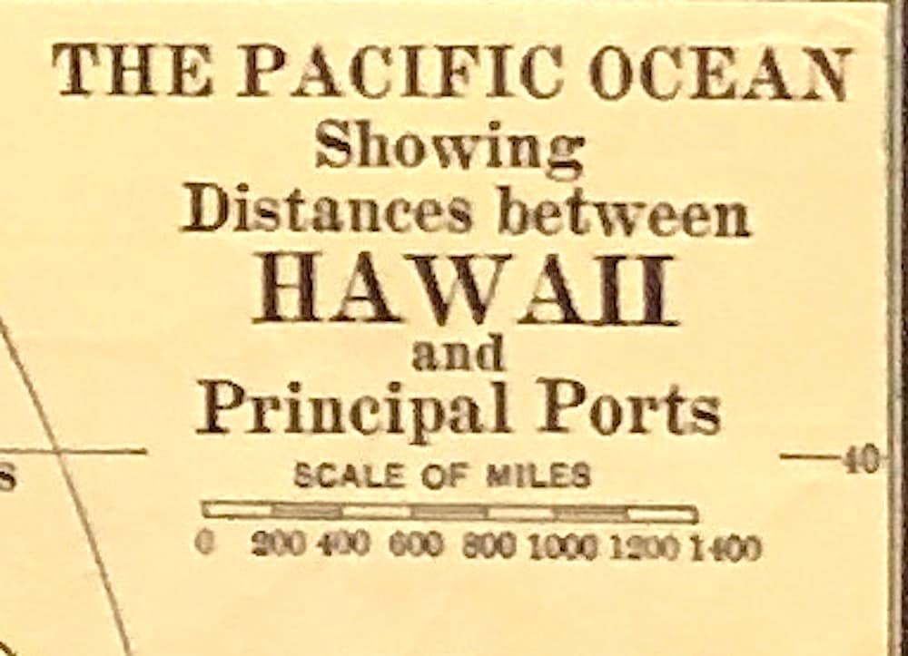 Map of Hawaiian Islands Pacific North America C S Hammond