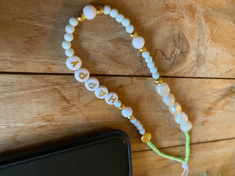 Breloques, chaîne de téléphone portable, collier de perles, perles d'eau douce, pendentif de bijoux pour téléphone portable image 5