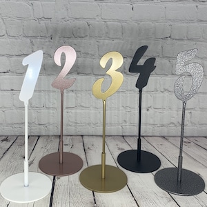 Metal Table Numbers, Table Number Pick, Custom Centerpiece, Event Decor, Wedding Decor, Metal Art, Fast Shipping, Made In America