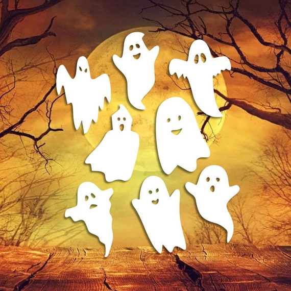 Metal Ghost Yard Art Hanging Ghost Glow in the Dark - Etsy