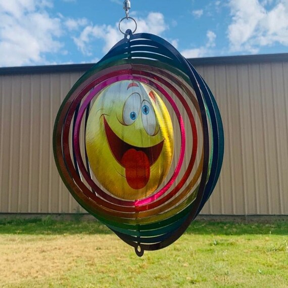 Rainbow Wind Spinner Metal Wind Spinners for Outdoors Etsy