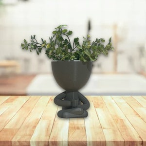 3D Printed Coffee Drinker Planter Head, Coffee Time, Succulent Planter, Gift for Coffee Lover, Fast Shipping, Made In America