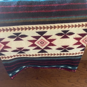 Reversible Queen Alpaca Wool Blanket from Ecuador | Ultra-soft blankets | Artisan Blanket | Stylish Warm Cozy Blanket | Southwestern Blanket