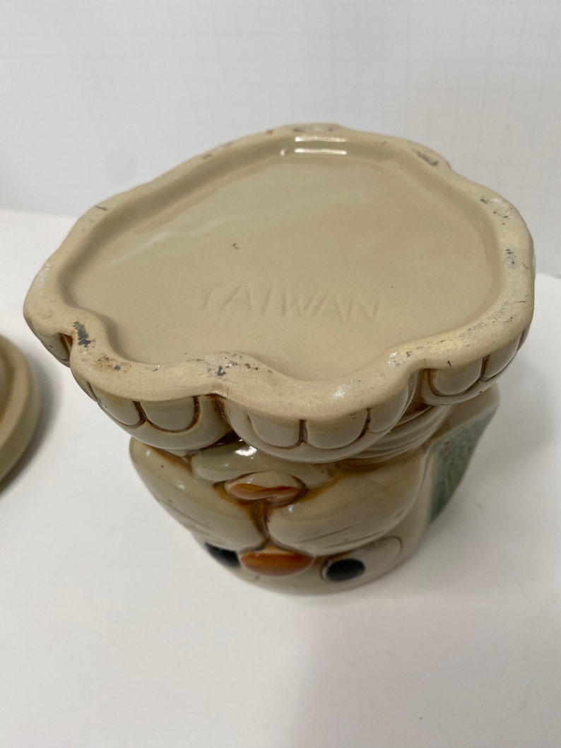 1970s Mount Clemens Pottery Dog/ Puppy Cookie Jar or Biscuit Jar Made