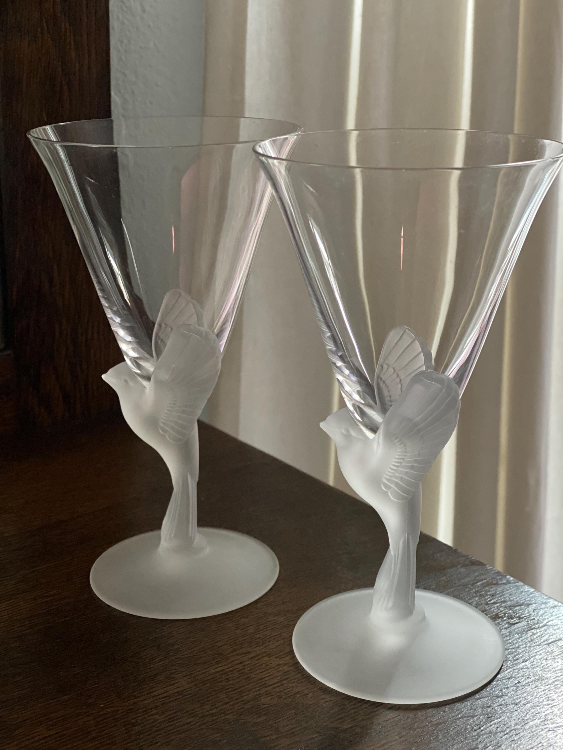 Bird Crystal Goblet - Etsy