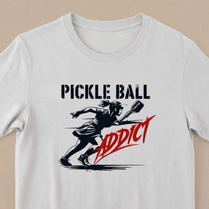 File PNG di Pickleball Addict/ Pacchetto di download digitale per lui e per lei/ File PNG di Pickleball stampabile per uomini e donne/ Download immediato