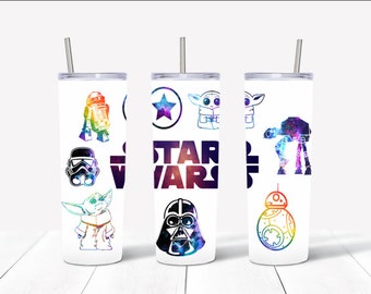vaso color agua starwars