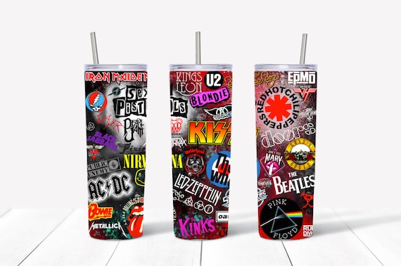 Rock Music Tumbler, Classic Rock Lover Gift, Rock Band Cup, 20oz 30oz Sublimation Tumbler