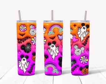 Vaso de Halloween con el ratón espeluznante Boo