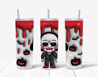 Jigsaw Inflated Bubble Tumbler