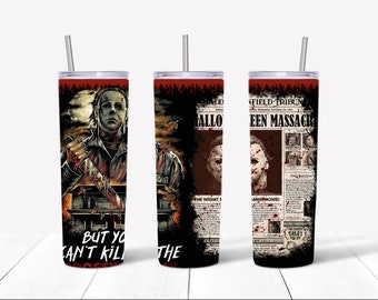Halloween Boogeyman Tumbler