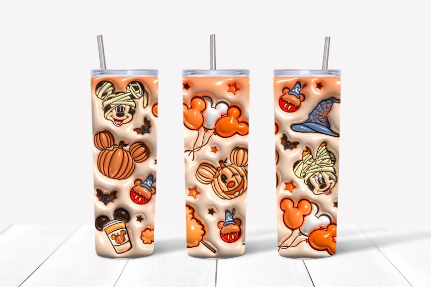 Inflated Bubble Cartoon Mouse Halloween Tumblers