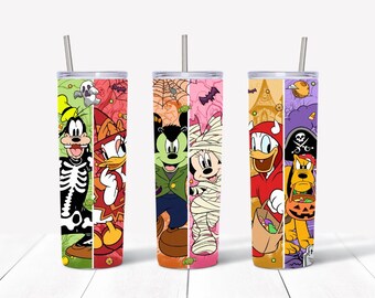 Halloween Carton Mouse and Friends Tumbler