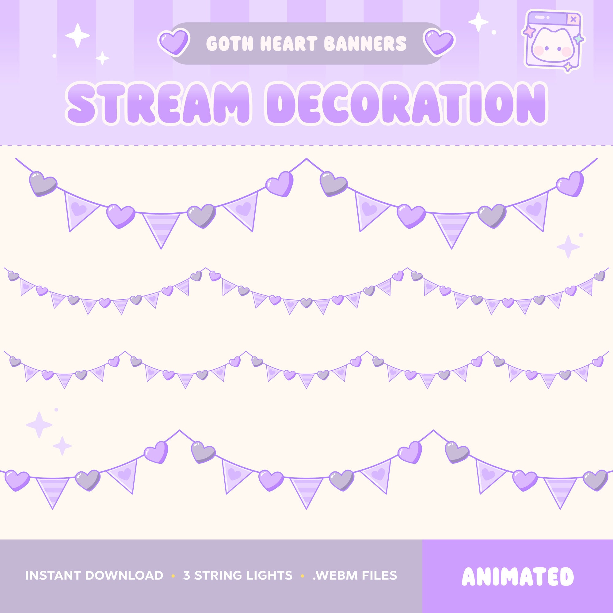 Party Lights for Stream - Etsy, image size:2000x2000