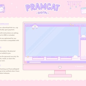 Animated Twitch Overlay, Lofi Kawaii Retro Windows, Customizable Layout ...