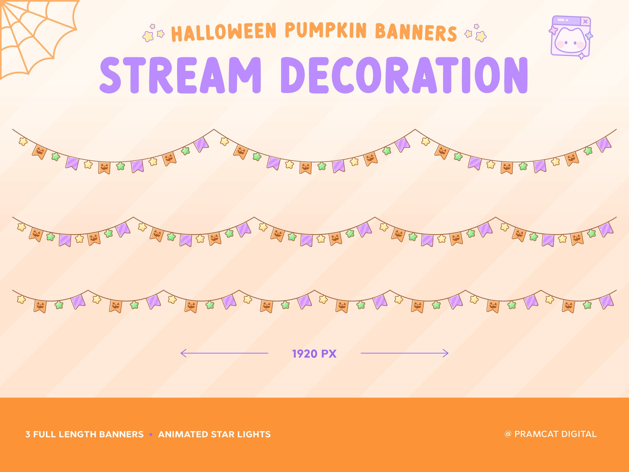 Buy Spooky GIF Set of 5 Halloween Autumn Art  Animations Twitch  Channel Art Online in India 
