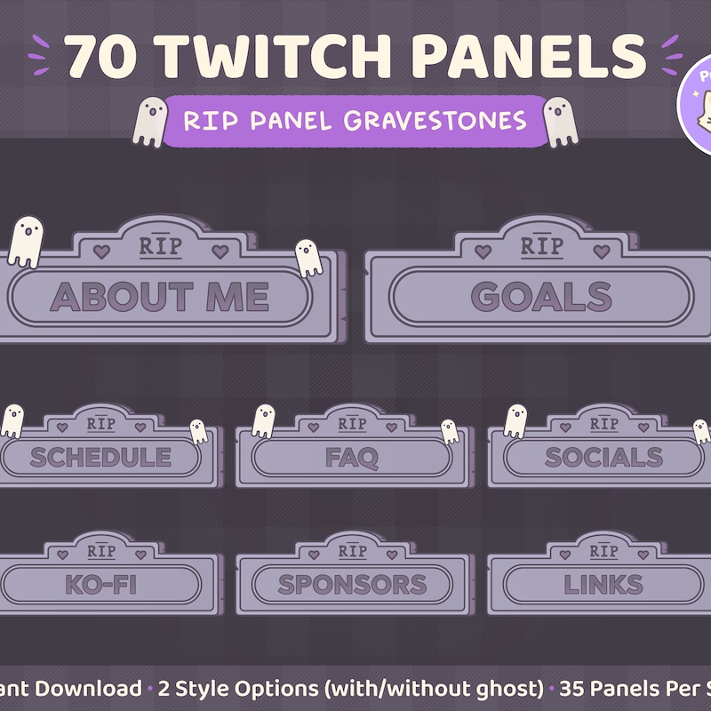 Spooky Vtuber Panels - Etsy