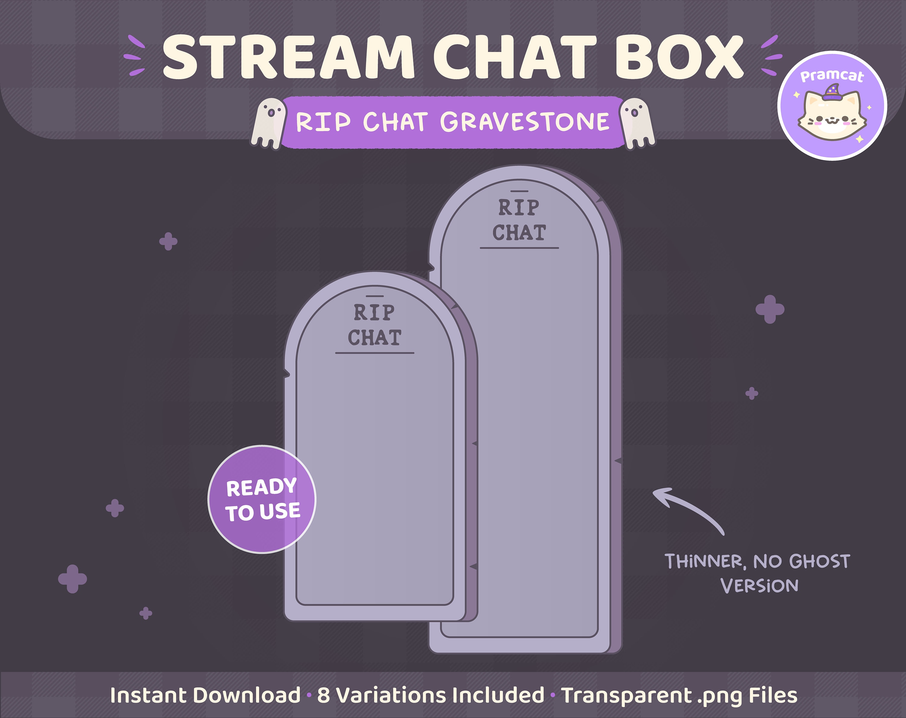 Twitch Overlay Stream Chat Box Vaporwave Retro (Download Now