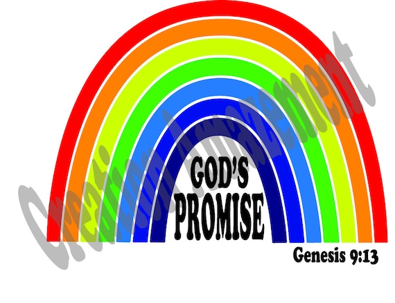 Gods Promise Rainbow SVG - Etsy