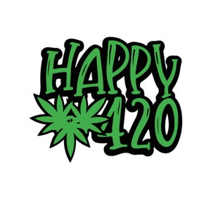 HAPPY 420 イラストパーカー