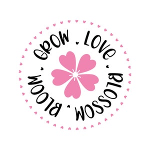 Blossom Bloom Grow Love Digitale Bestanden SVG PNG EPS