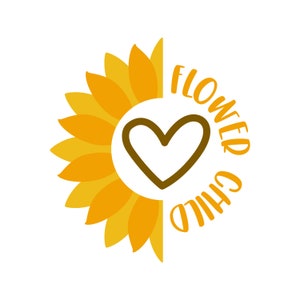 Blumenkind Sonnenblume Digitale Dateien SVG PNG