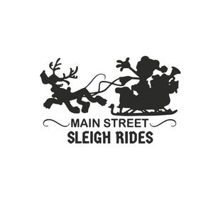 Feliz Natal Magic Ears: Main Street Sleigh Rides, download digital de arquivos SVG JPG