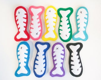 Cat Toy Fish 'n' Bones | The Catnip Calico
