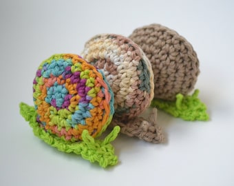 Cat Toy Crochet Snail | Handmade Cat Toy, Organic Catnip and Silvervine, Cat Gift | The Catnip Calico