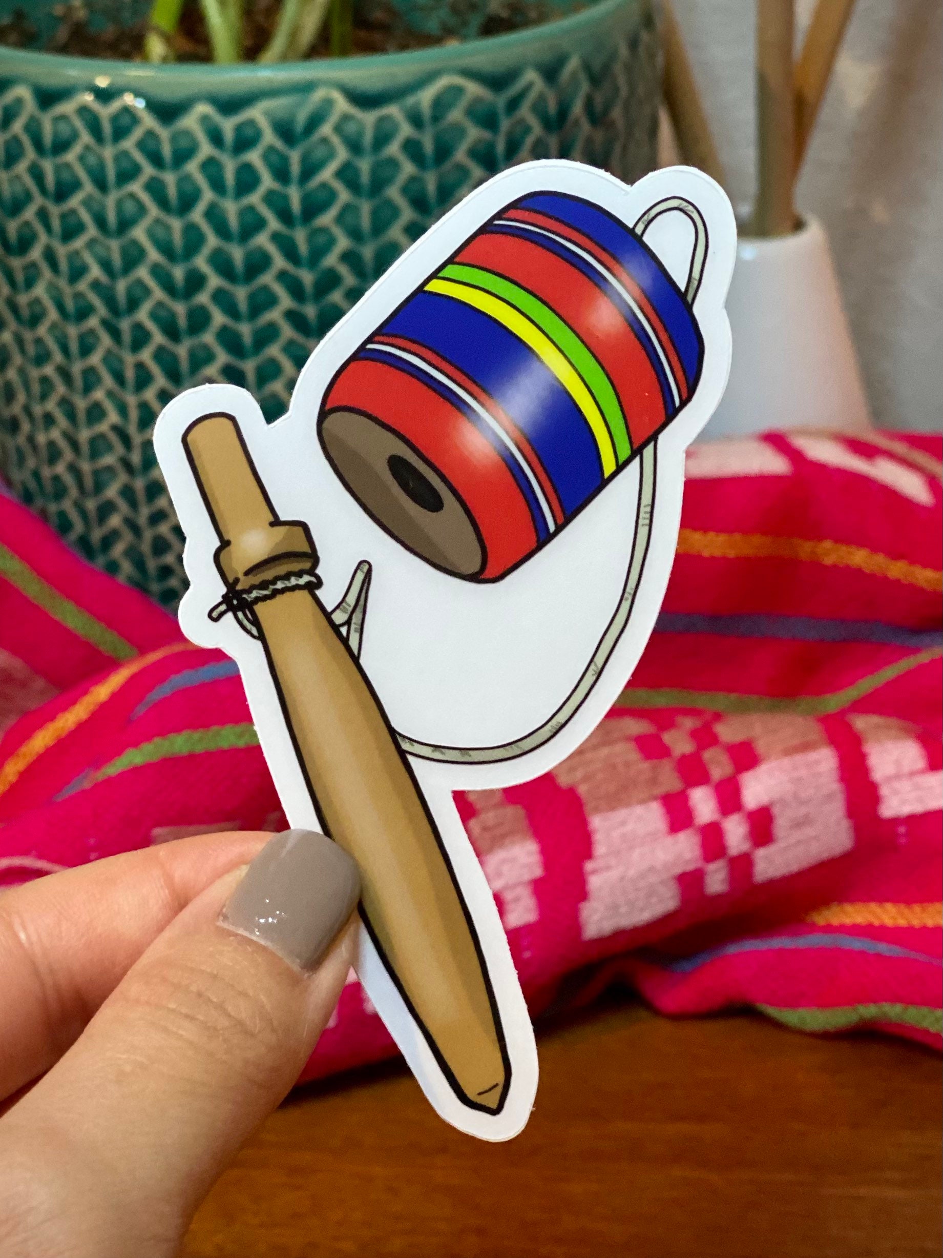 Mexican Balero Toy Sticker - Latinx Sticker - Clear Sticker - Mexican ...